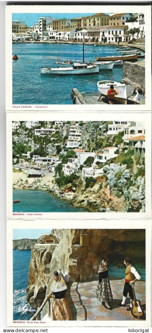 LIBRO FLEXO DE POSTALES CON 20 VISTAS DE MENORCA / BALEARES.-  ( ESPAÑA )