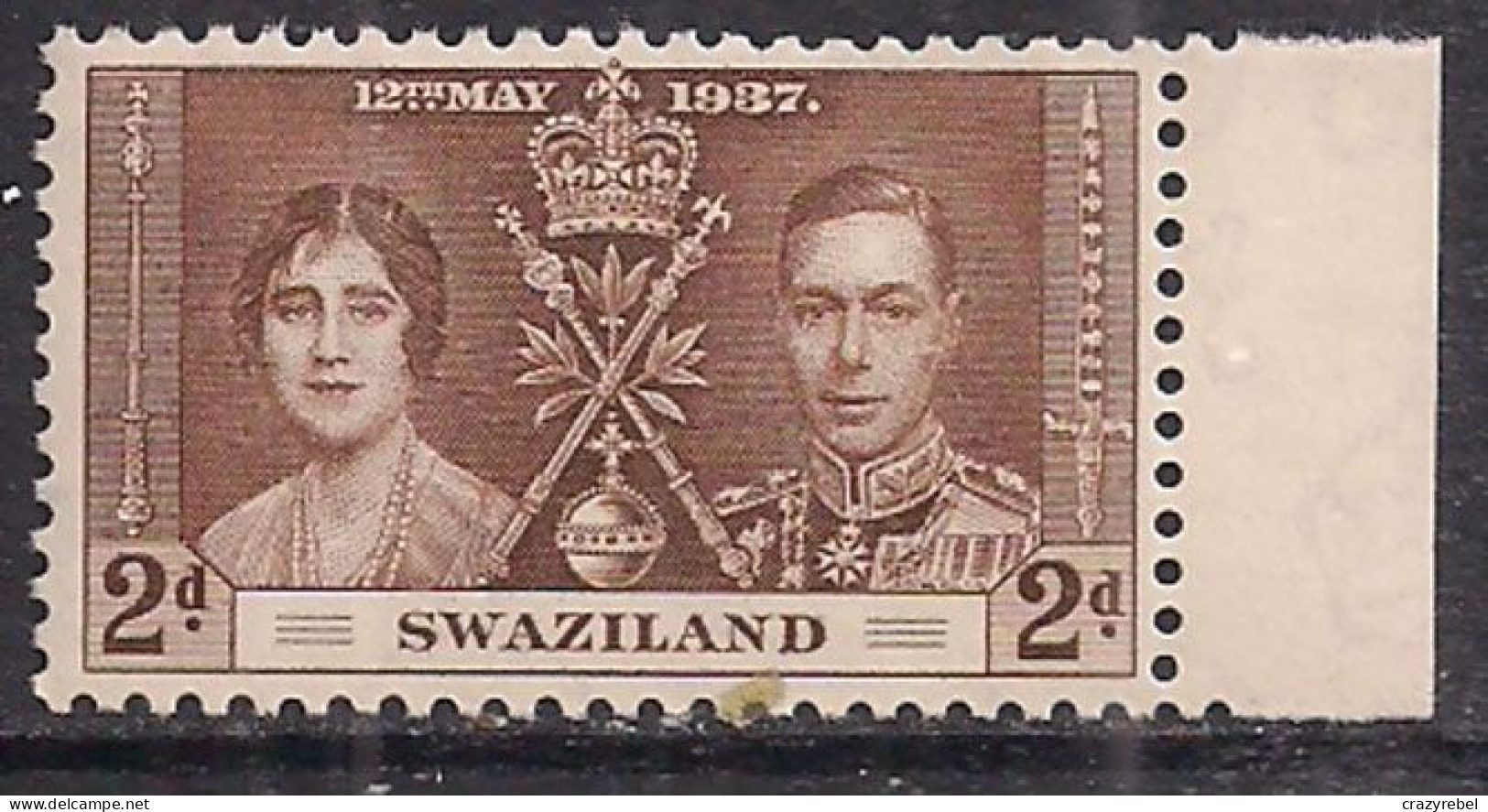 Swaziland 1937 KGV1 2d  Coronation MNH SG 26 ( L691 ) - Swasiland (...-1967)