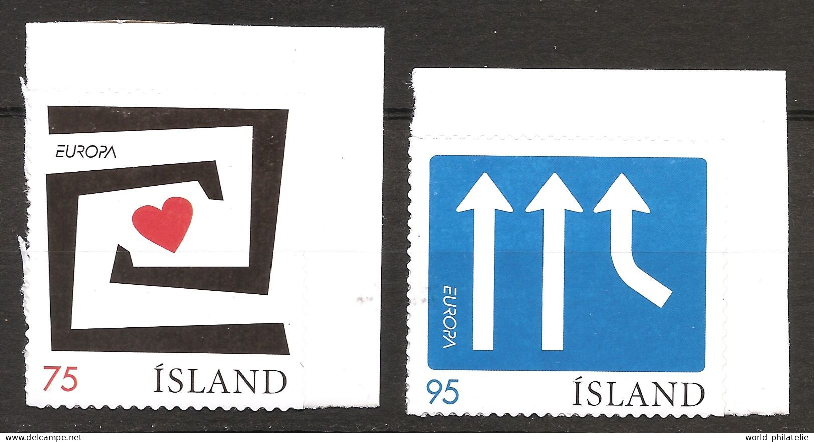 Islande Island 2006 N° 1056 / 7 ** Europa, Emission Conjointe, Intégration, Cœur, Amour, Panneau Routier, Immigration - Neufs
