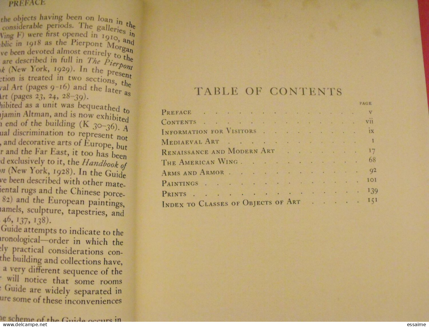 A Guide To The Collections Of The Metropolitan Museum Of Art. Part II European And American Art. 1937 - Fine Arts