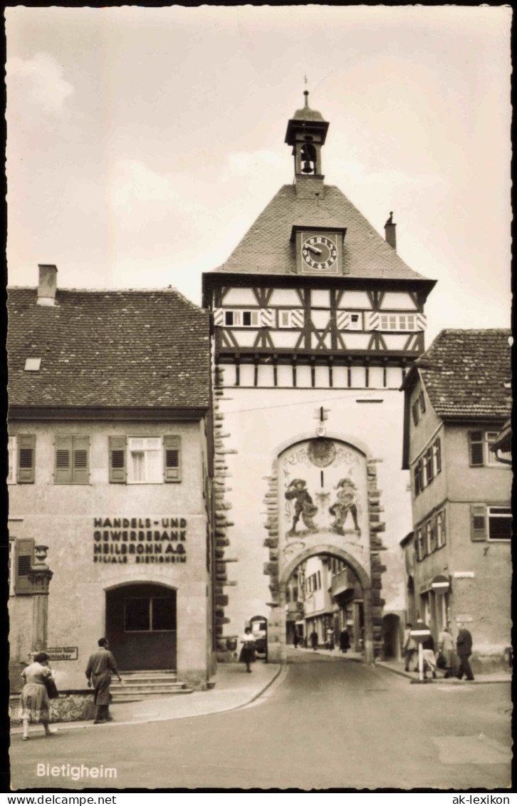 Bietigheim  Bissingen Straßen Partie A.d. HANDELS GEWERBEBANK HEILBRONN AG 1961 - Bietigheim-Bissingen