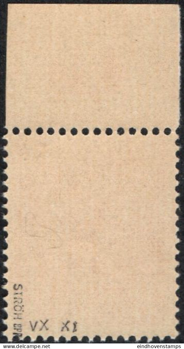 Germany 1945 Stadt Berlin 8 Pf Paper VX Plateflaw Mi XI MNH Certified Ströh Dot Next To Right Frame Line - Berlino & Brandenburgo