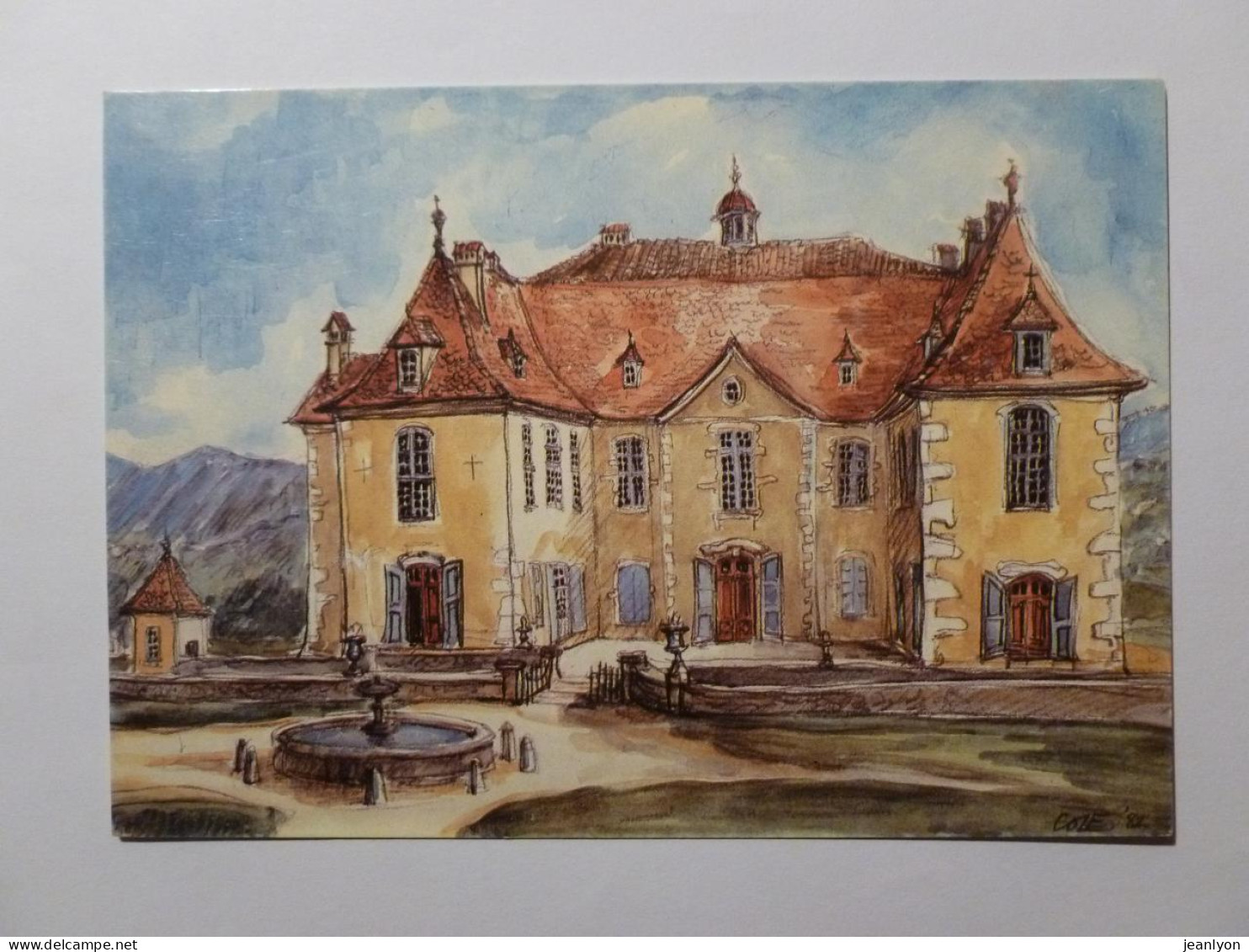 SAINT GEOIRE EN VALDAINE (38/Isère) - Chateau De Longpra - Carte Postale Reproduisant Aquarelle De Richard Cole - Saint-Geoire-en-Valdaine