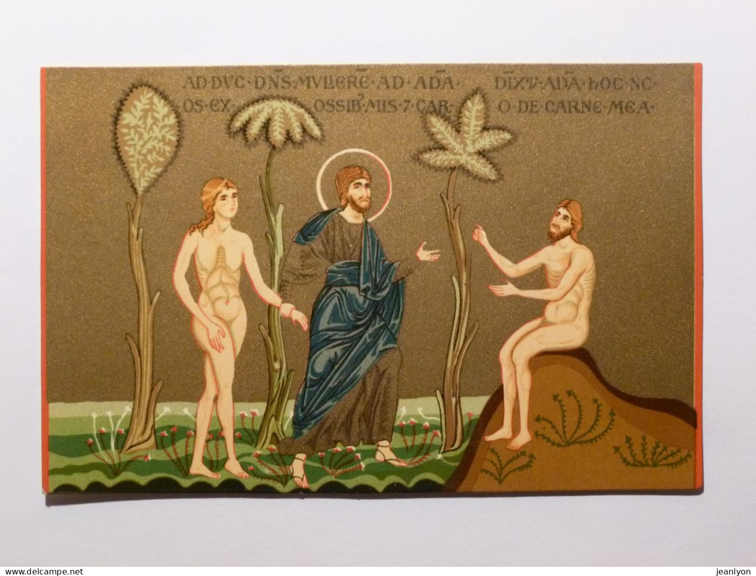 RELIGION - ADAM & EVE - BASILIQUE S. MARIA NUOVA IN MONREALE - MOSAIQUE - Scène Religieuse - Lieux Saints