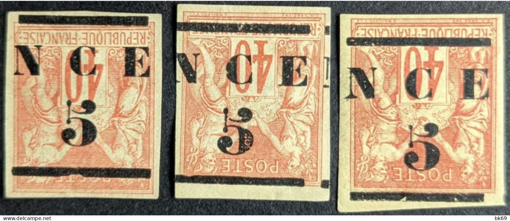3x 6a Nouvelle Calédonie - Unused Stamps