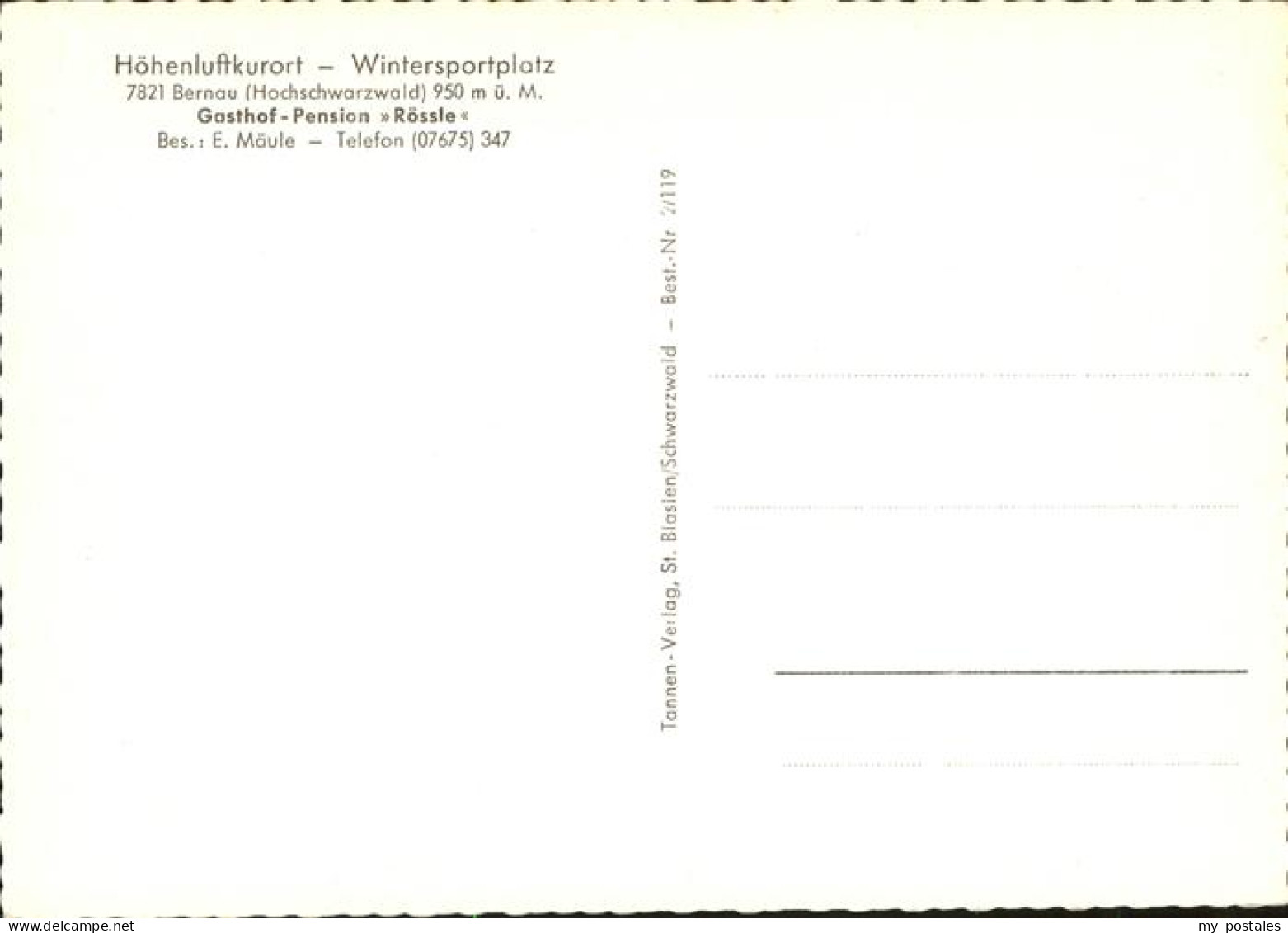 41185497 Bernau Schwarzwald Innerlehen Bernau - Bernau