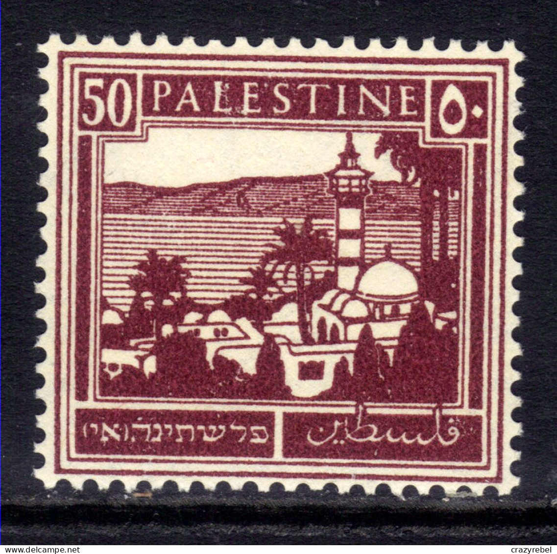 Palestine 1927 - 45 KGV 50m Sea Of Galilee MM SG 100 ( K812 ) - Palestine
