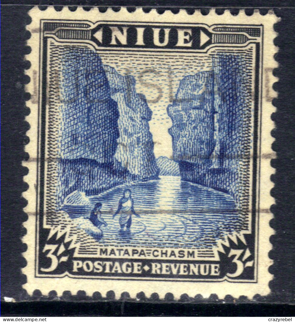 Niue 1950 KGV1 3/-d Matapa Chasm Used SG 122 ( H1137 ) - Niue