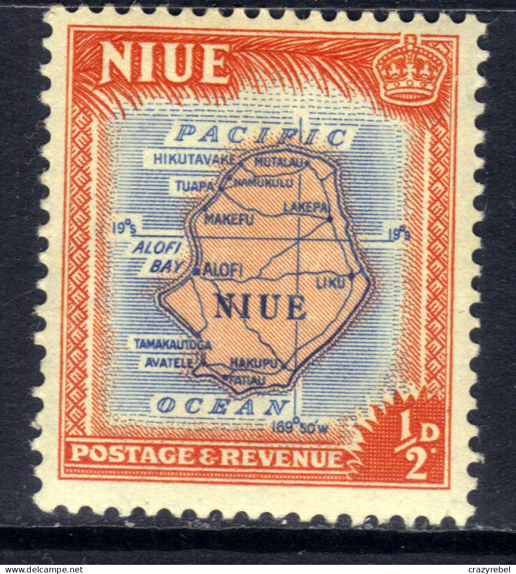 Niue 1950 KGV1 1/2d Map MM SG 113 ( H1050 ) - Niue