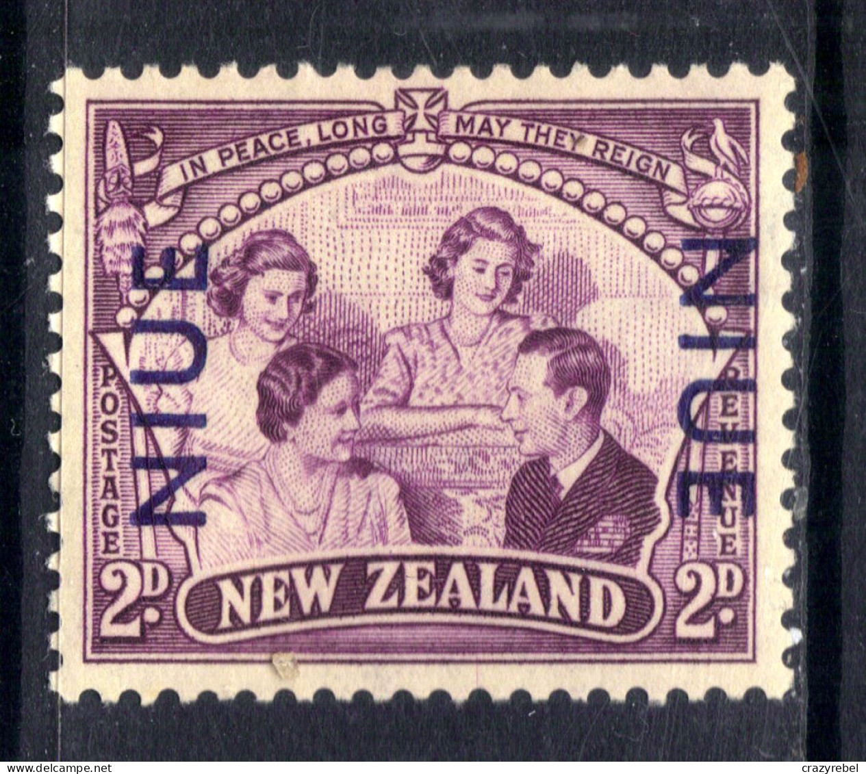 Niue 1946 KGV1 2d Purple Peace MM SG 99 ( J342 ) - Niue