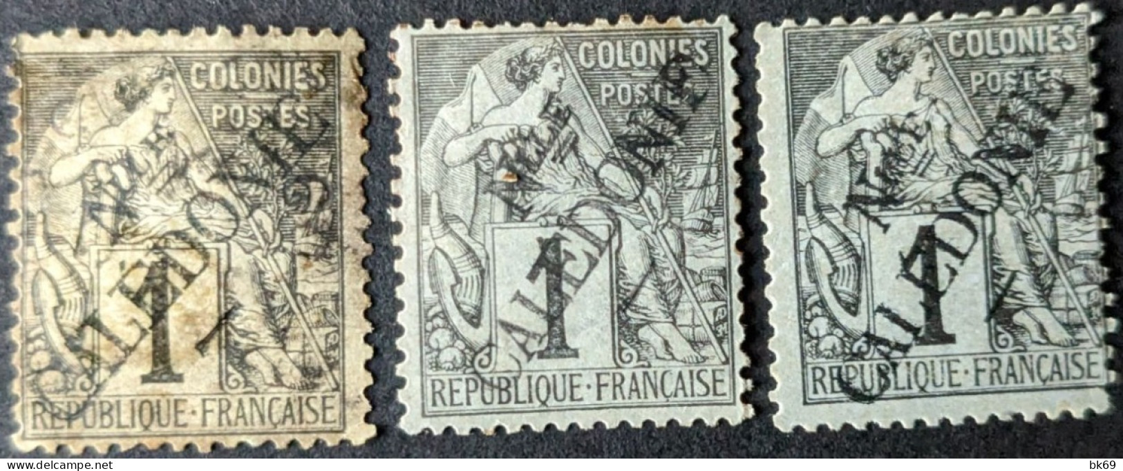 3x (21) Non émis Nouvelle Calédonie - Unused Stamps