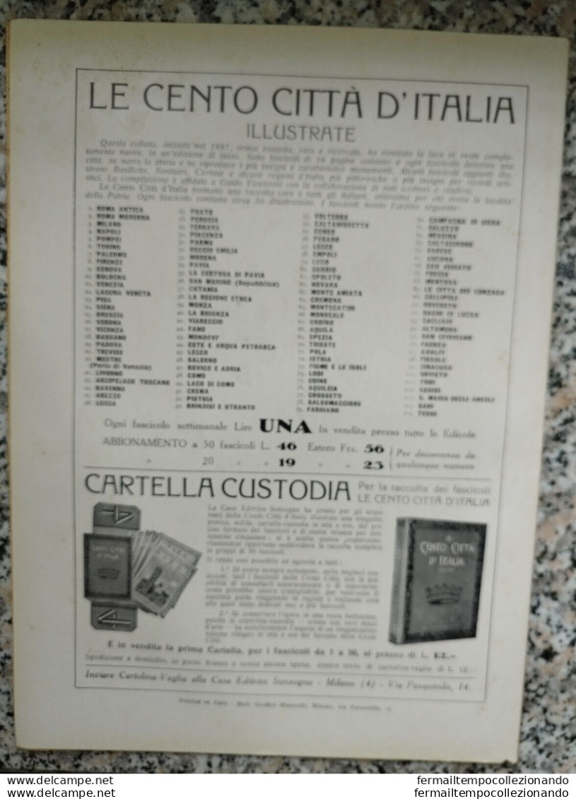 Bi Le Cento Citta' D'italia Illustrate Citta' Dei Gonzaga Asola Bozzolo Castigli - Revistas & Catálogos