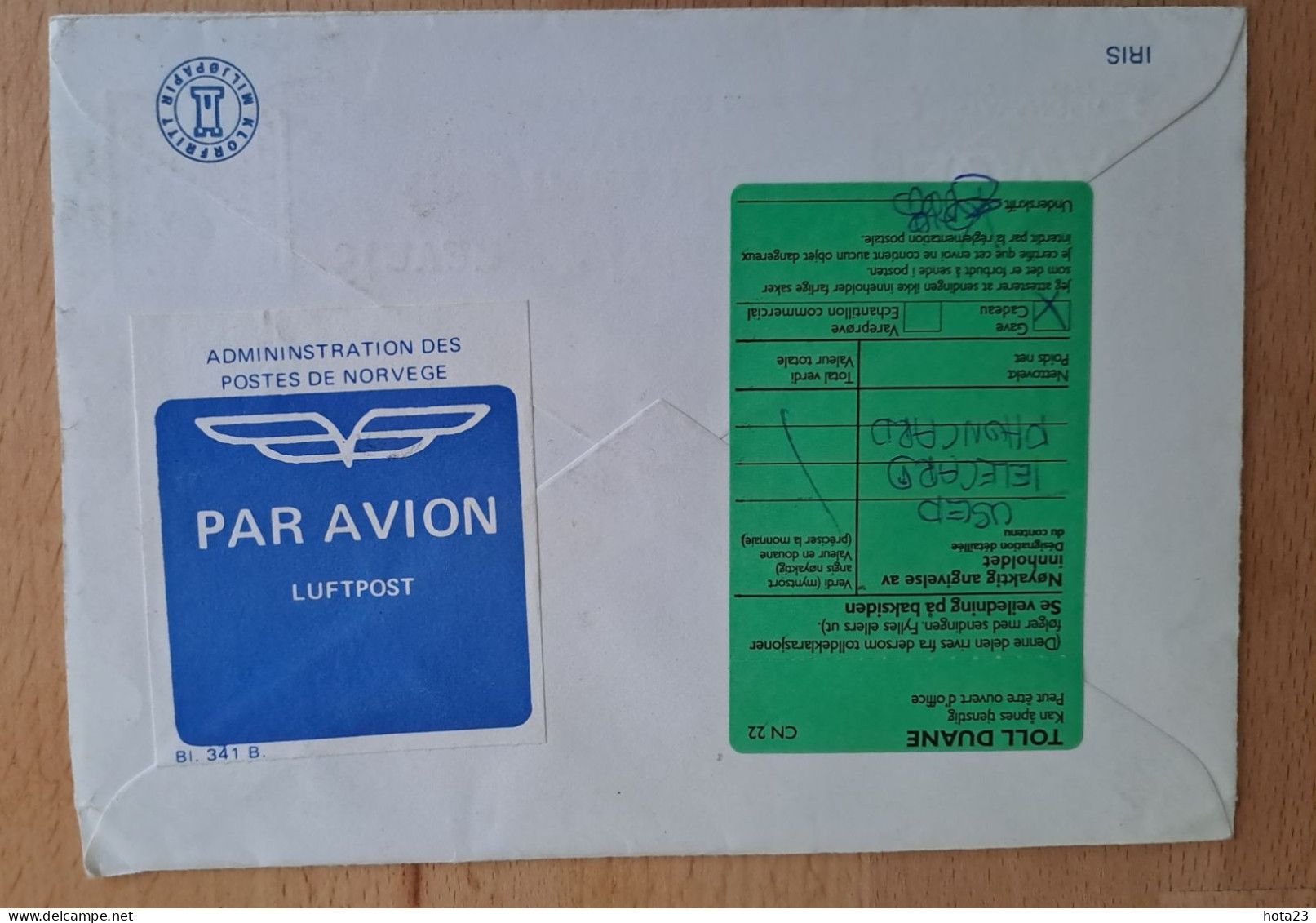 Norway To Latvia Registret Letter - Stamps 1997 - Cartas & Documentos