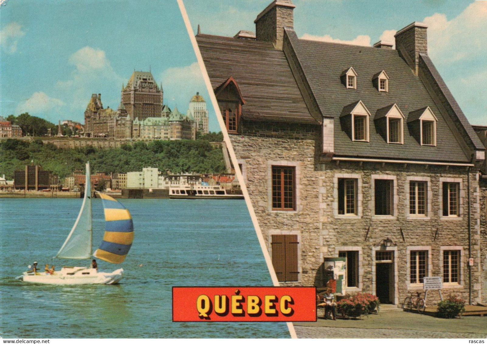 CPM - P - CANADA - QUEBEC - AGREABLE RANDONNEE SUR LE SAINT LAURENT - MAISON A VINS PLACE ROYALE - LE PICART - DUMOND - Québec - La Cité