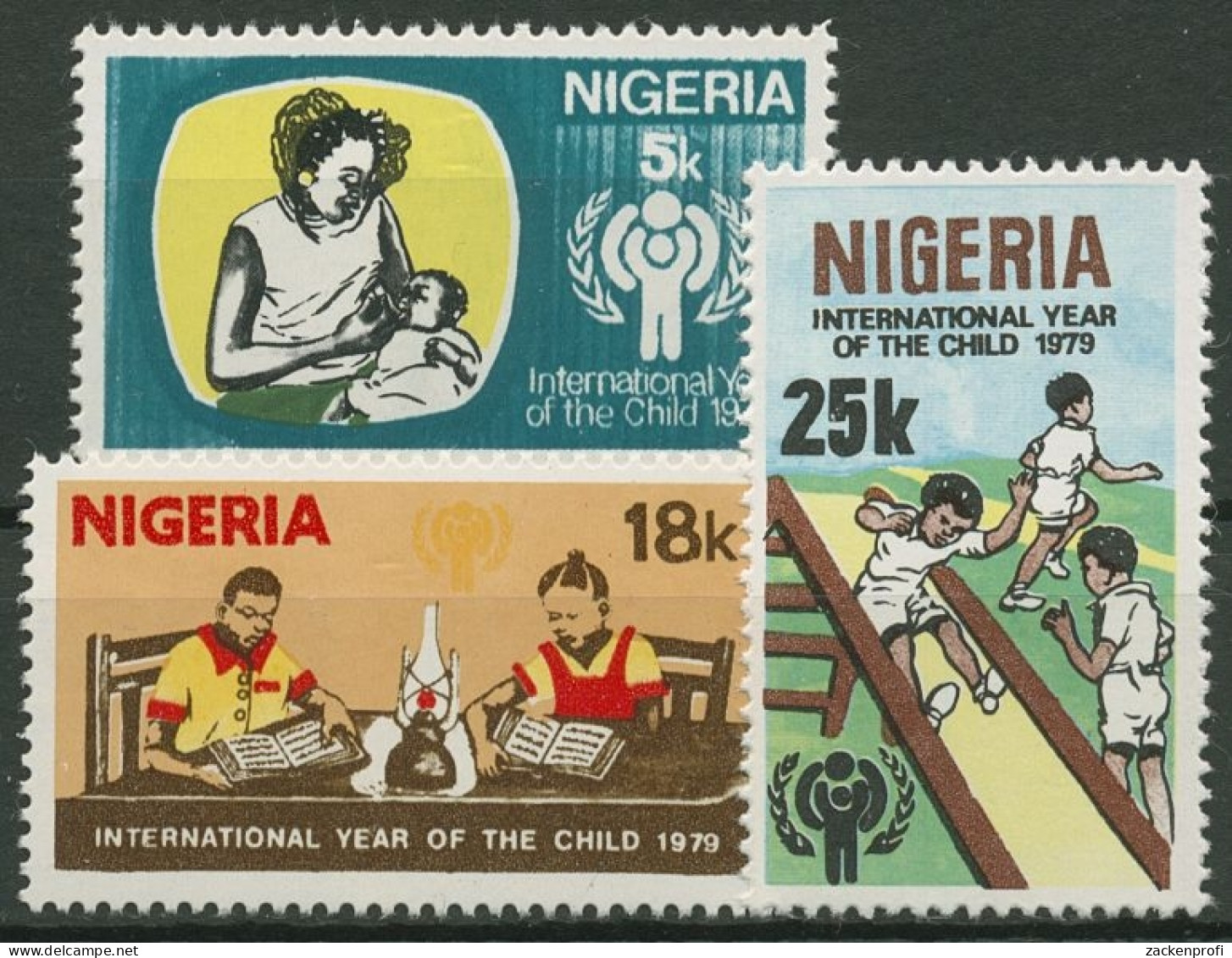 Nigeria 1979 Internationales Jahr Des Kindes 359/61 Postfrisch - Nigeria (1961-...)