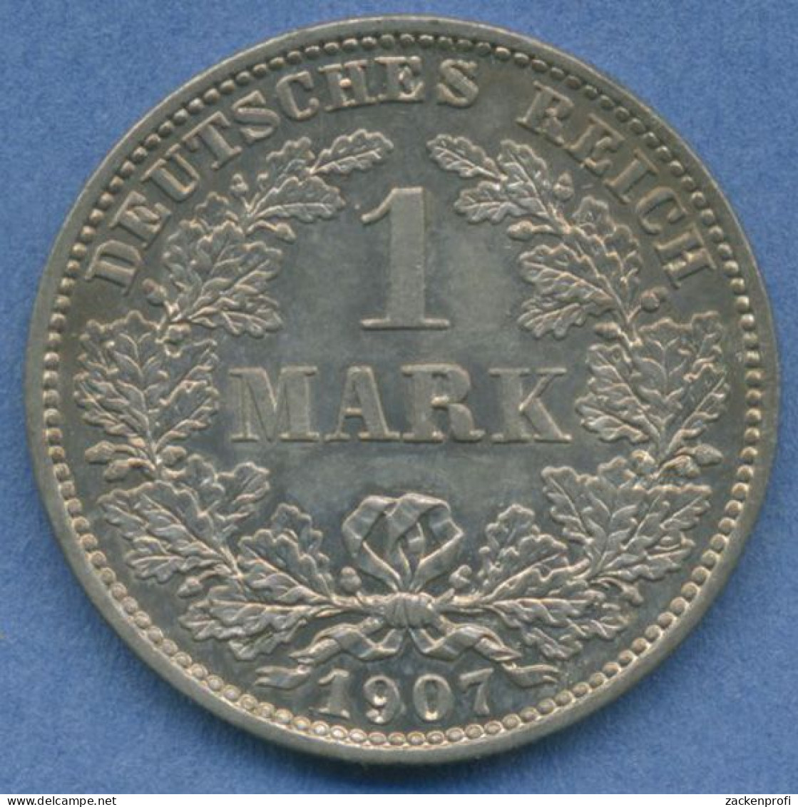 Deutsches Reich 1 Mark Kursmünze 1907 E, J 17 Fast St (m5827) - 1 Mark