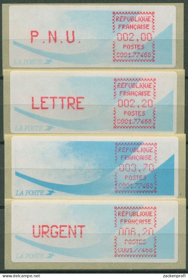Frankreich ATM 1988 Satz 2,00/2,20/3,70/6,20 ATM 9.11 B ZS 2 Postfrisch - 1985 Papier « Carrier »