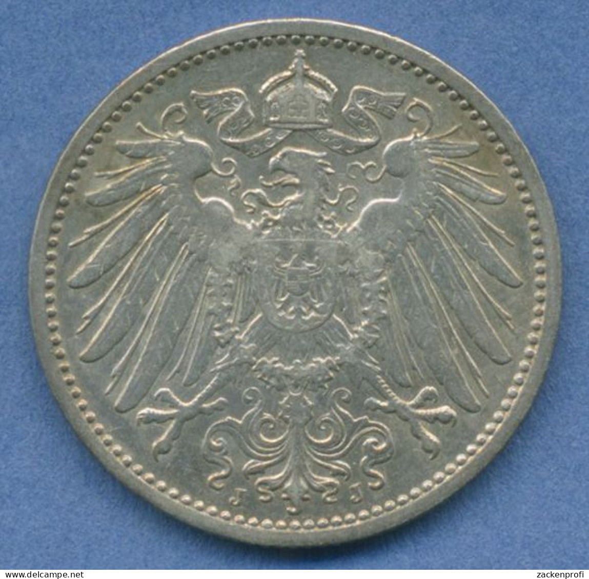 Deutsches Reich 1 Mark Kursmünze 1910 J, J 17 Vz+ (m5837) - 1 Mark