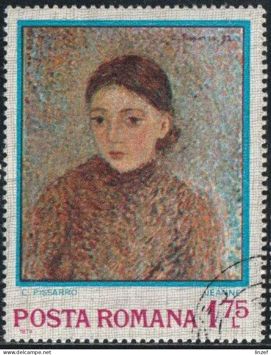 Roumanie 1975 Yv. N°2825 - "Jeanne" De Pissarro - Oblitéré - Oblitérés