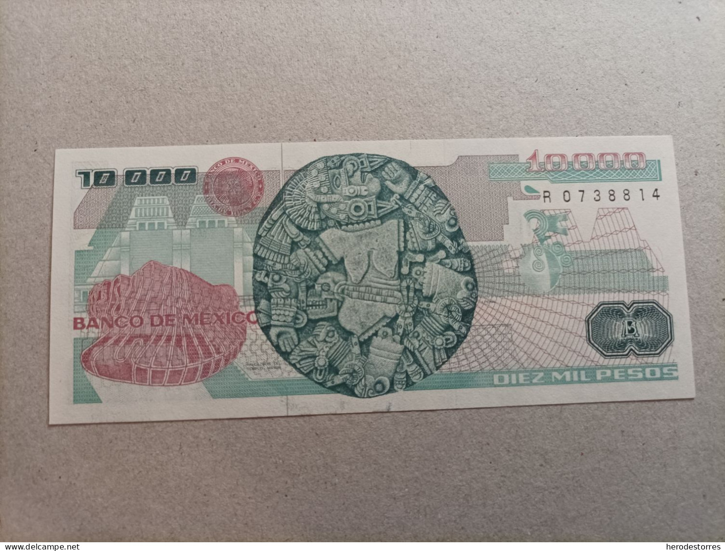 Billete De México De 10000 Pesos, Año 1991, UNC - México