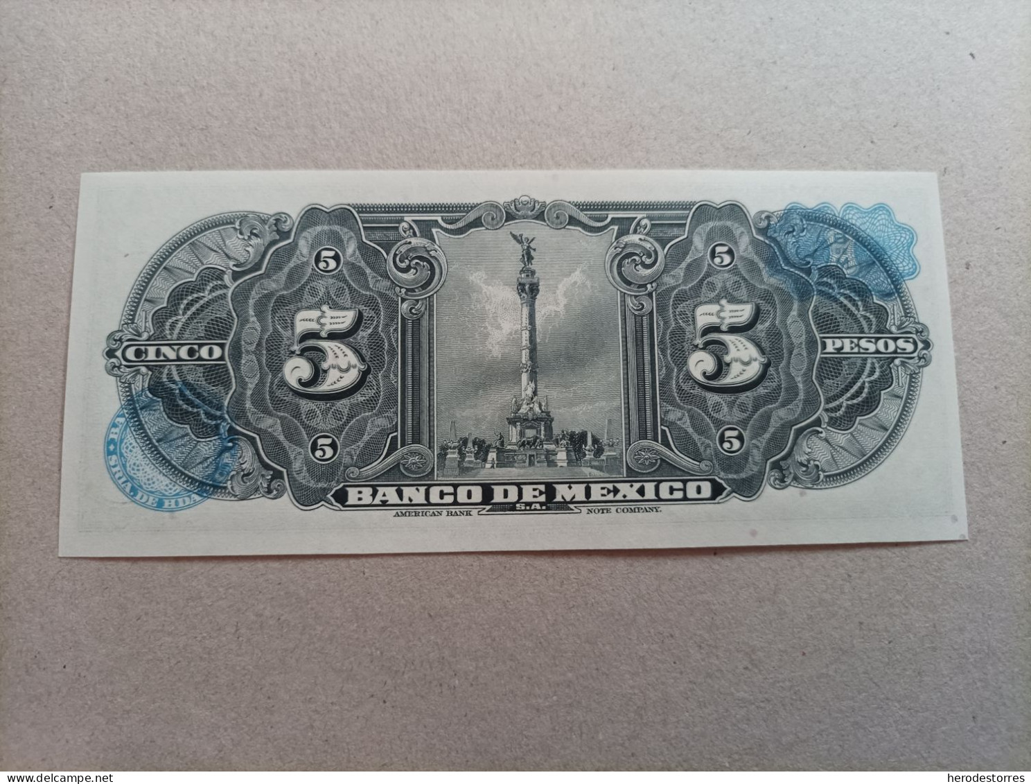 Billete De México De 5 Pesos, Año 1961, UNC - México