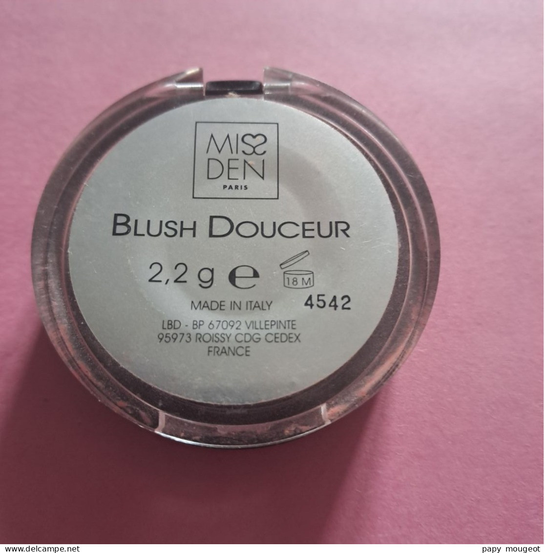 Blush Douceur Miss Den Paris 2.2 G - Kosmetika