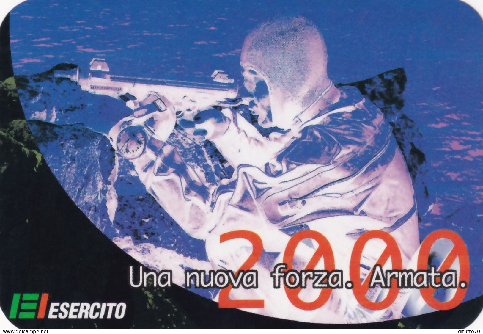 Calendarietto -  Esercito - Una  Nuova  Forza -  Armata - Anno 2000 - Petit Format : 1991-00