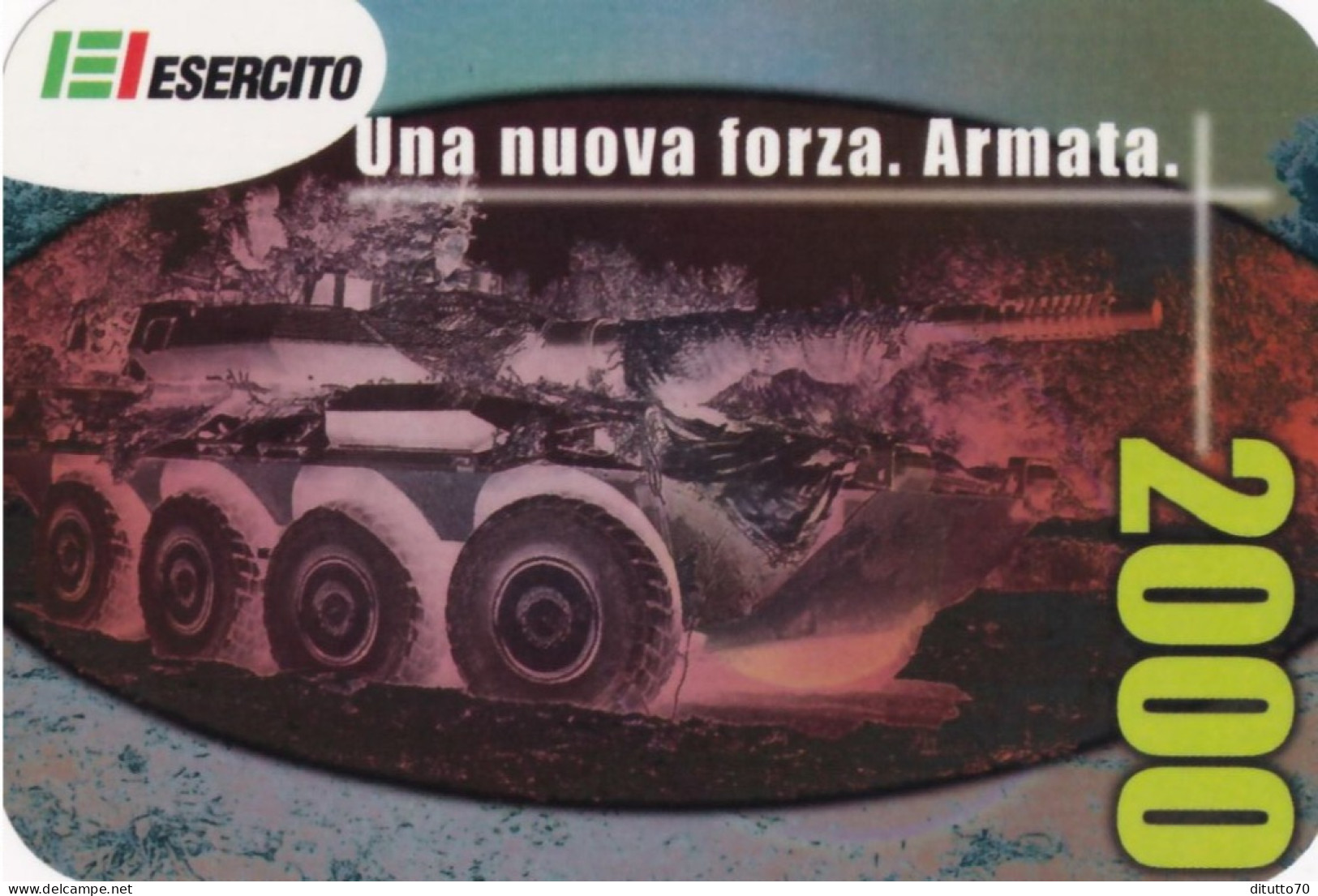 Calendarietto -  Esercito - Una  Nuova  Forza -  Armata - Anno 2000 - Petit Format : 1991-00