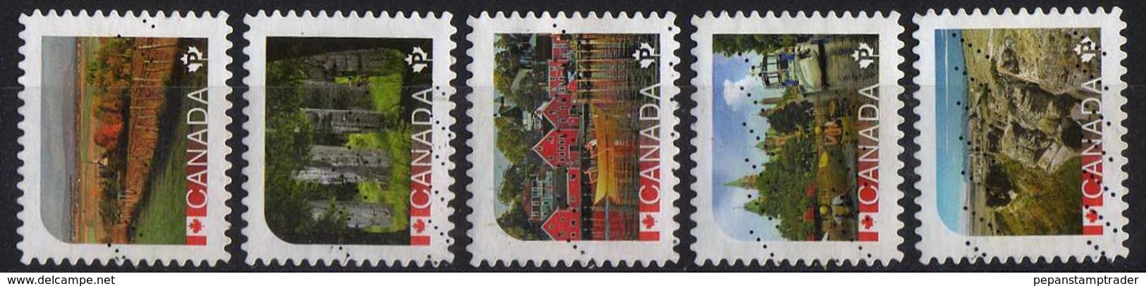 Canada - #2890-94(5) -  Used - Used Stamps
