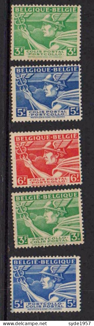 Belgique 1945 CF288, CF289 CF290,CF288A Et 289A - Mint