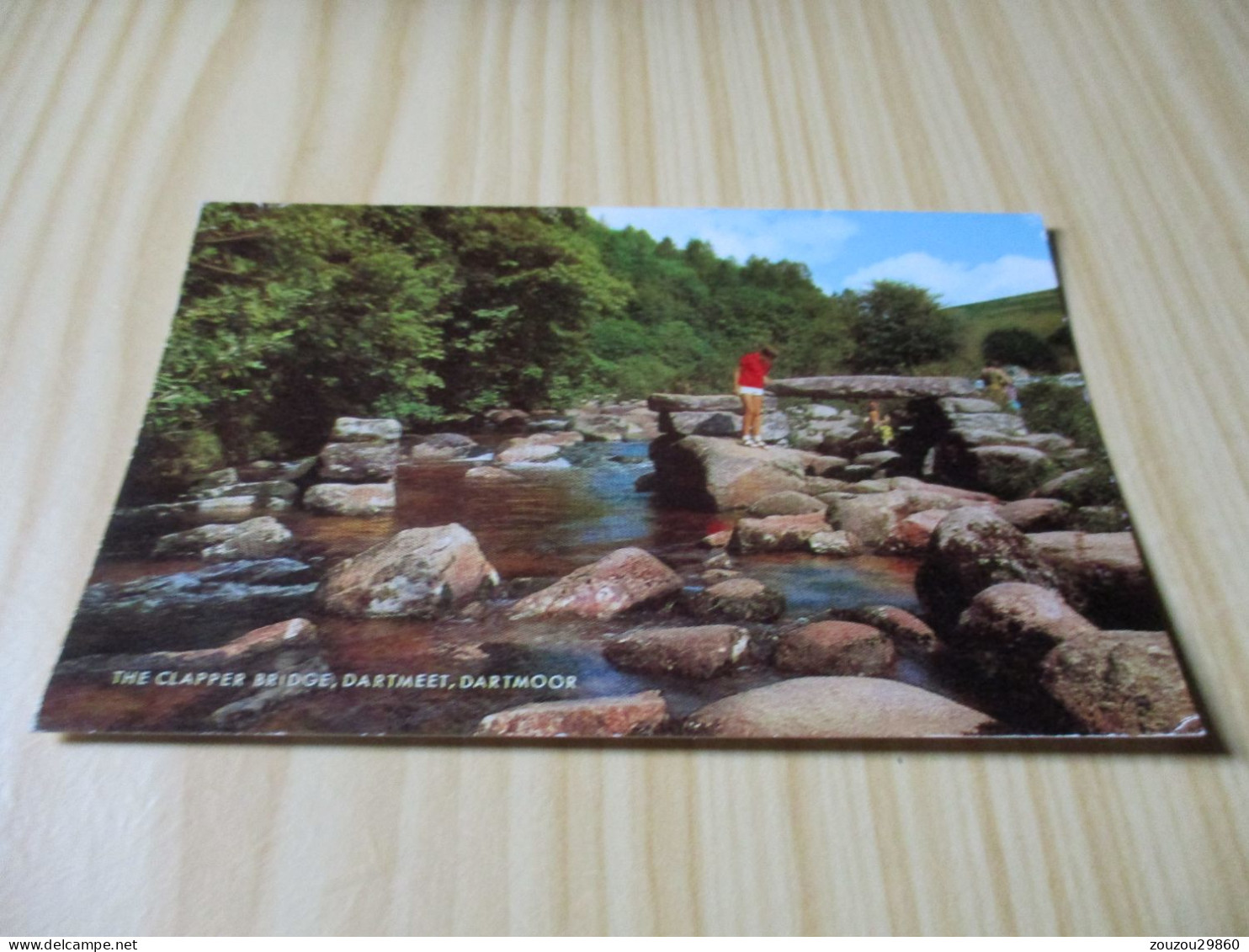 CPSM Dartmoor (Royaume-Uni).The Clapper Bridge, Dartmeet. - Dartmoor