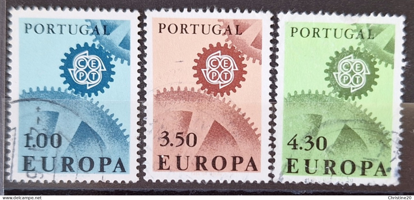 Portugal 1967 N°1007/09 Ob TB Cote 4€ - Oblitérés