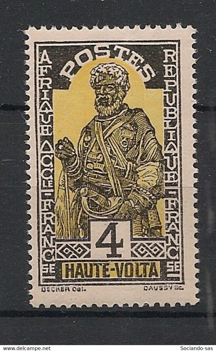 HAUTE-VOLTA - 1928 - N°YT. 45 - 4c Noir Et Jaune - Neuf Luxe ** / MNH / Postfrisch - Unused Stamps