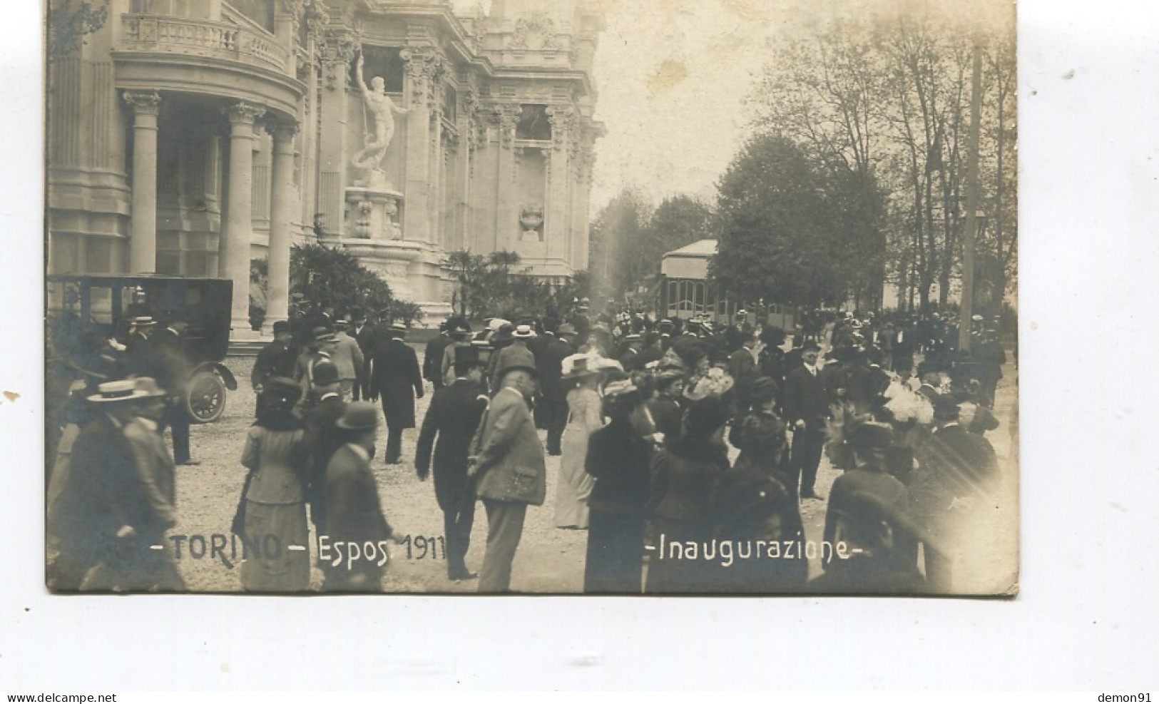 CARTE PHOTO - ITALIE - TORINO - ESPOS 1911 - INAUGURAZIONE - Expositions