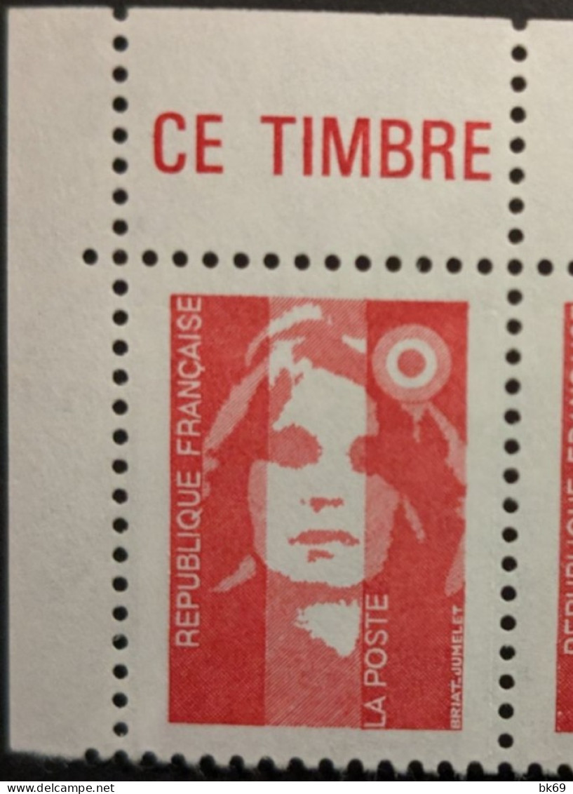 2806 X10 - Avec Les Inscriptions Haut De Feuille - Briat TVP -- Sous Faciale - Unused Stamps