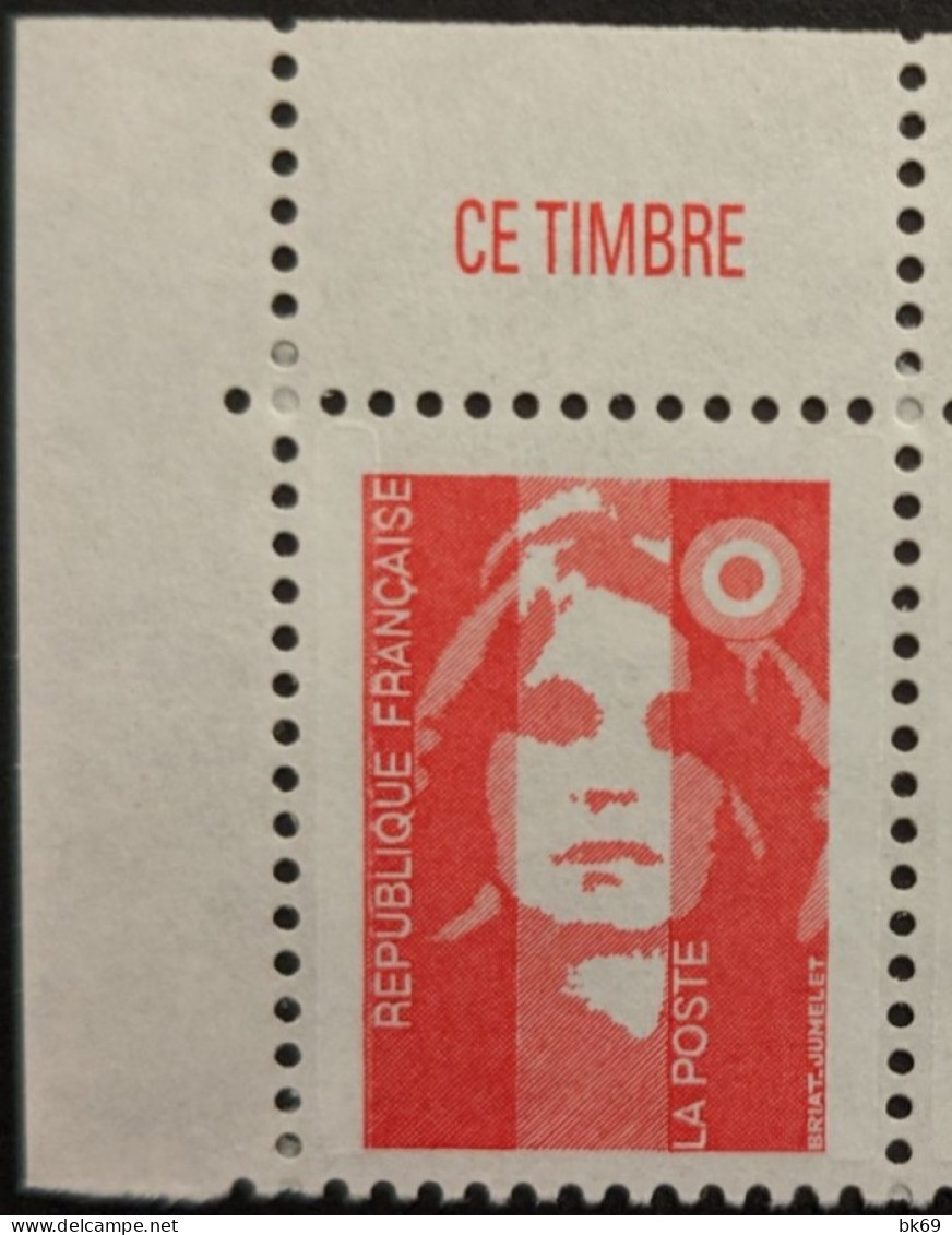 2806 X10 -Avec Les Inscriptions, écriture Fine,Haut De Feuille - Briat -- Sous Faciale - Unused Stamps