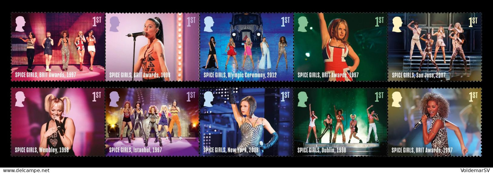 Great Britain 2024 Mih. 5342/51 Music Giants. Spice Girls MNH ** - Ungebraucht