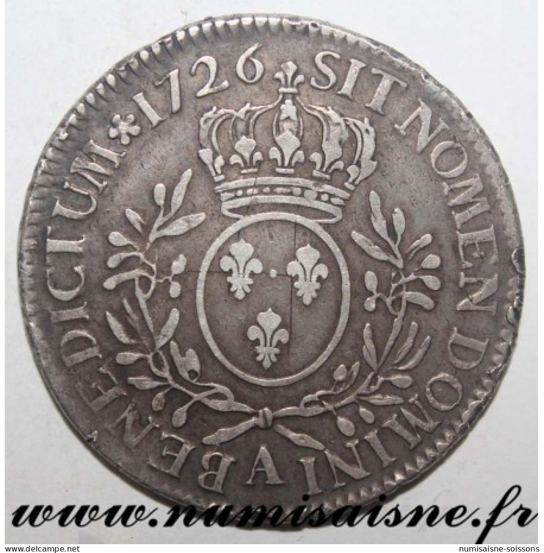 Gad 321 - LOUIS XV - ÉCU AUX BRANCHES D'OLIVIER 1726 A - Paris - TB/TTB - Autres & Non Classés