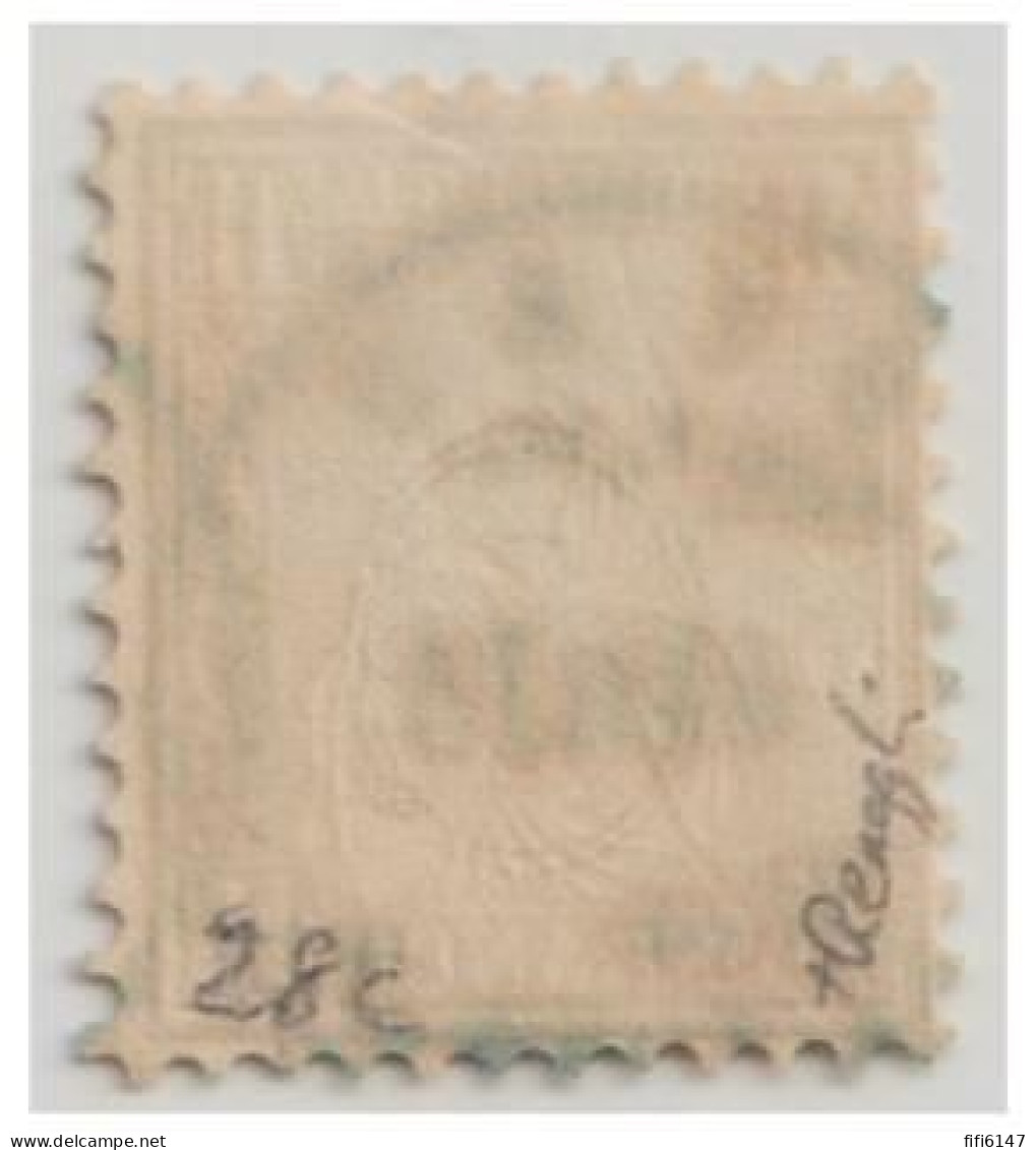 SUISSE -- HELVETIA Assise-- Dentelé -- 1 Fr Bronze -- Signé RENGGLI--D'une Ancienne Vente Thomas HOILAND -- - Used Stamps