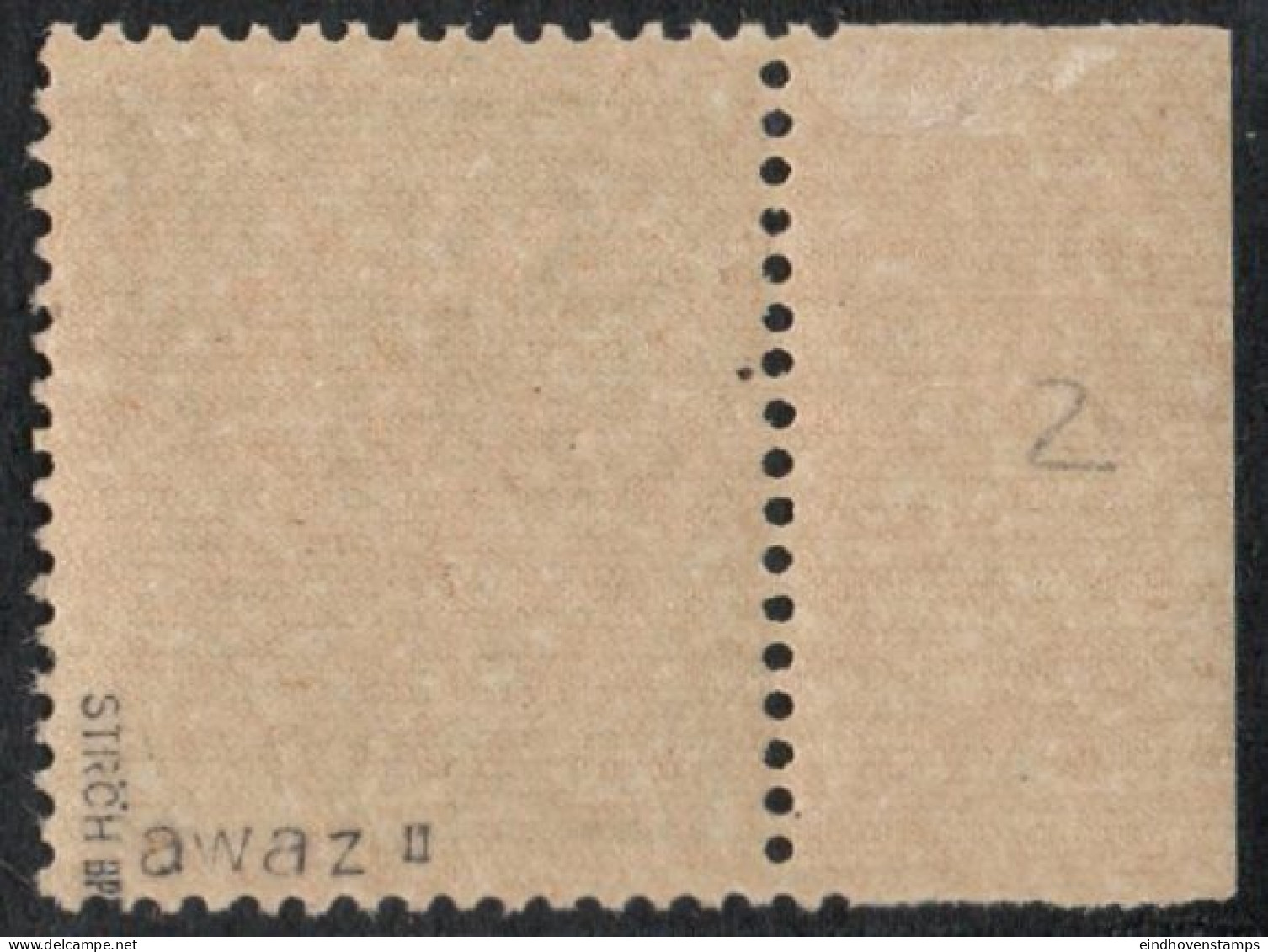 Germany 1945 Stadt Berlin 30 Pf Paper WA Z Plateflaw Mi II MNH Certified Ströh BPP Left Leaf Broken Off - Berlin & Brandebourg