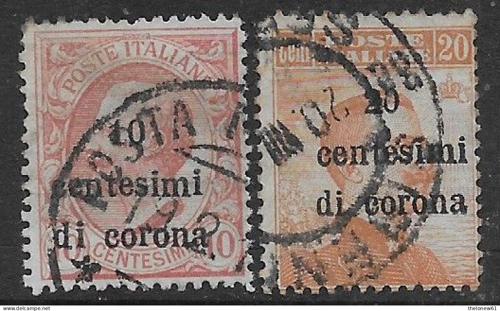 Italia Italy 1919 Occupazioni Trento E Trieste 2val Sa N.4-5 US - Trento & Trieste