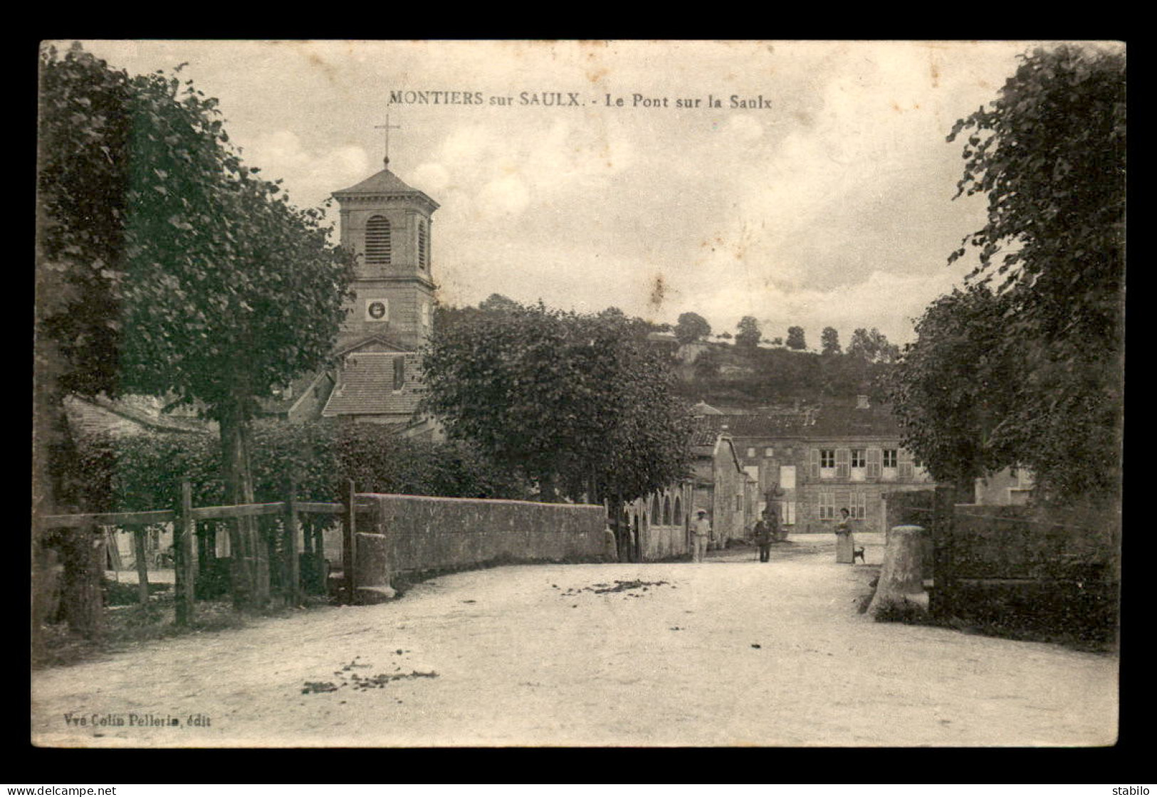 55 - MONTIERS-SUR-SAULX - LE PONT SUR LA SAULX - EDITEUR VVE COLIN PELLERIN - Montiers Sur Saulx