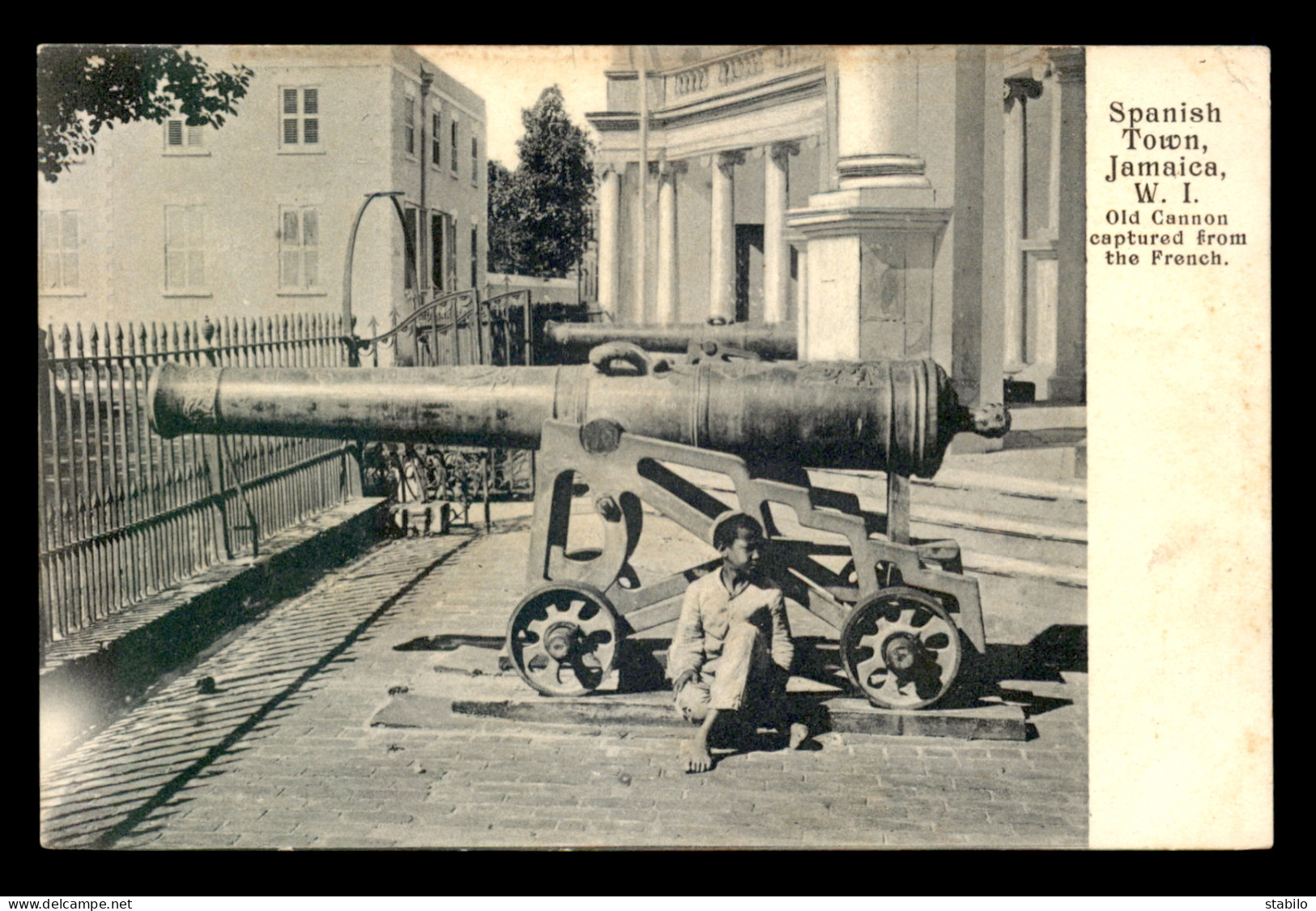 JAMAIQUE - OLD CANNON CAPTURED FROM THE FRENCH - Jamaïque