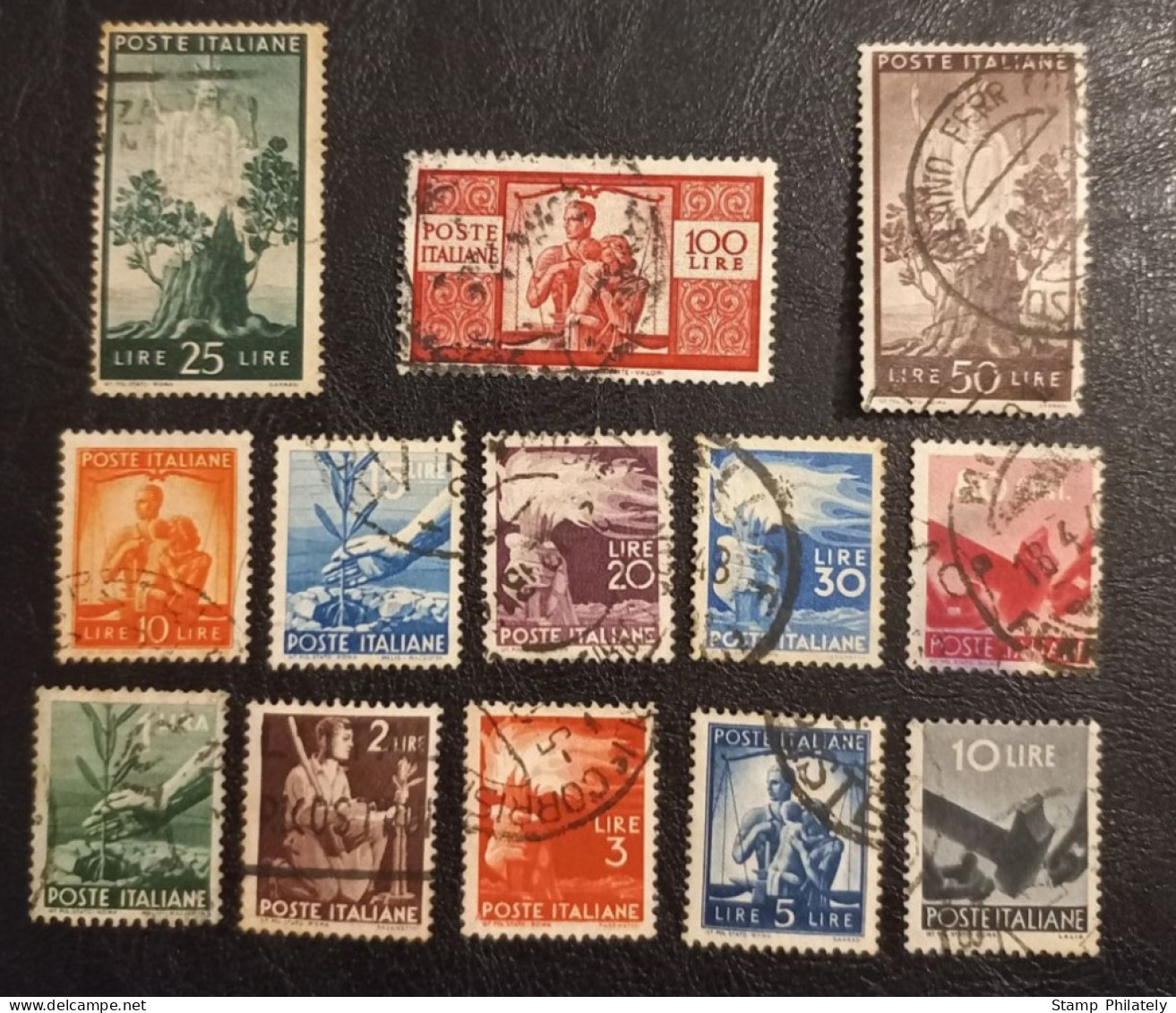 Italy Used Classic Stamps 1945 - Afgestempeld