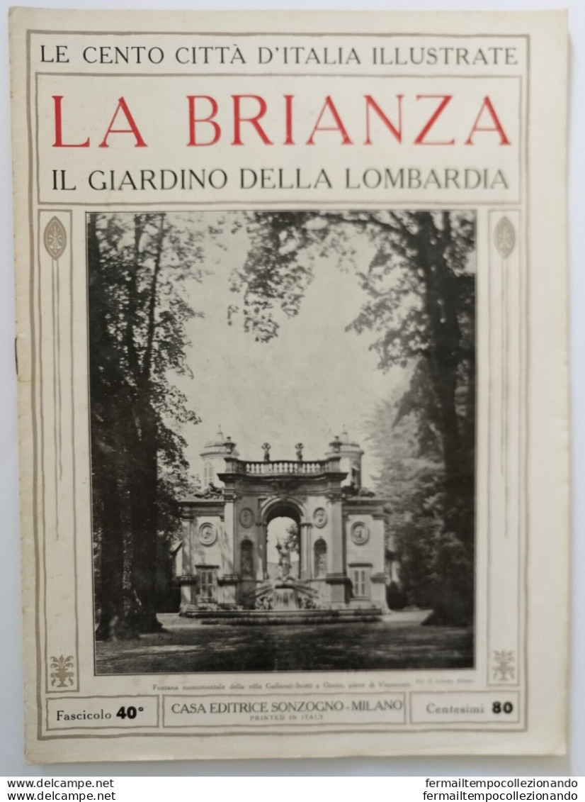 Bi Le Cento Citta' D'italia Illustrate La Brianza Il Giardino Della Lombardia - Tijdschriften & Catalogi