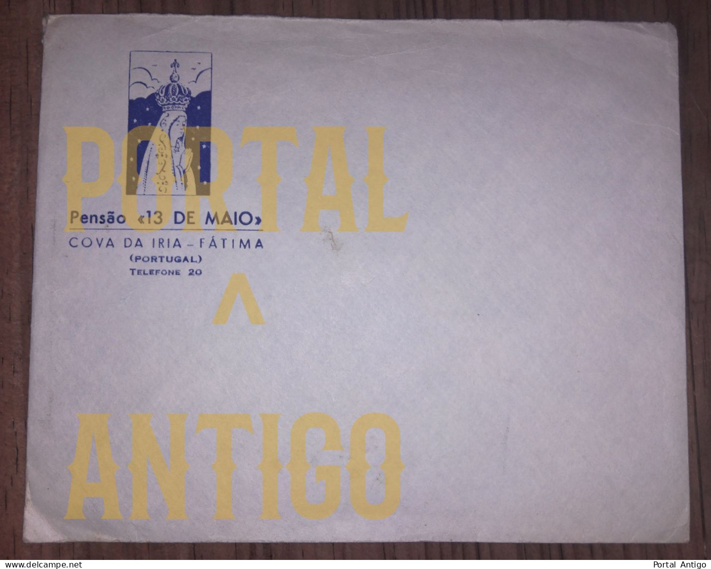 Envelope Timbrado - PENSÃO 13 MAIO - Cova De Iria - FÁTIMA - OURÉM - LEIRIA - Portugal (Defeito) - Andere & Zonder Classificatie