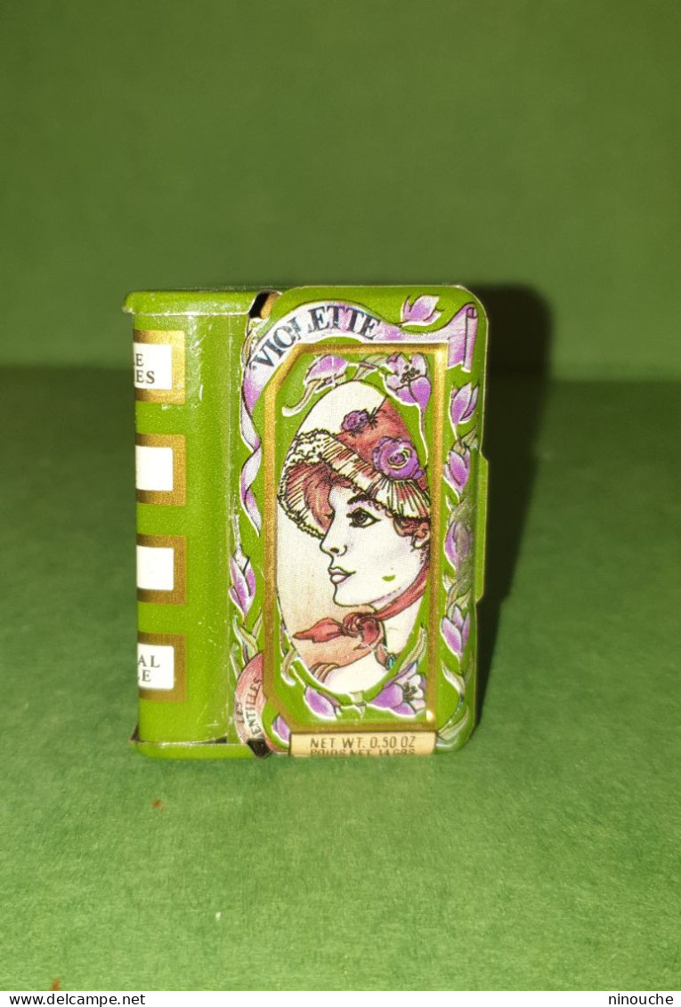 PUBLICITÉ / BOITE EN METAL / LA PIE QUI CHANTE / PASTILLES MENTHE / BOITE EN FORME DE LIVRE MINIATURE - Boxes