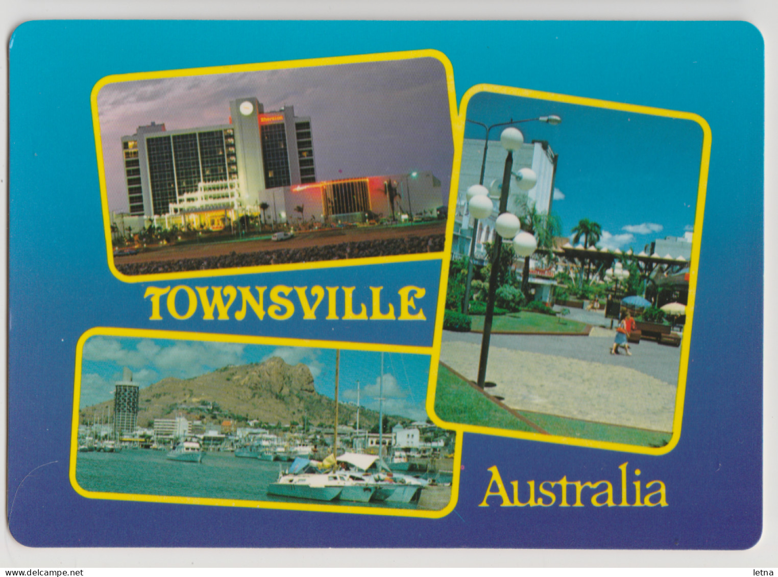 Australia QUEENSLAND QLD Casino Mall Marina TOWNSVILLE Murray Views W41A Multiview Postcard C1980s - Townsville