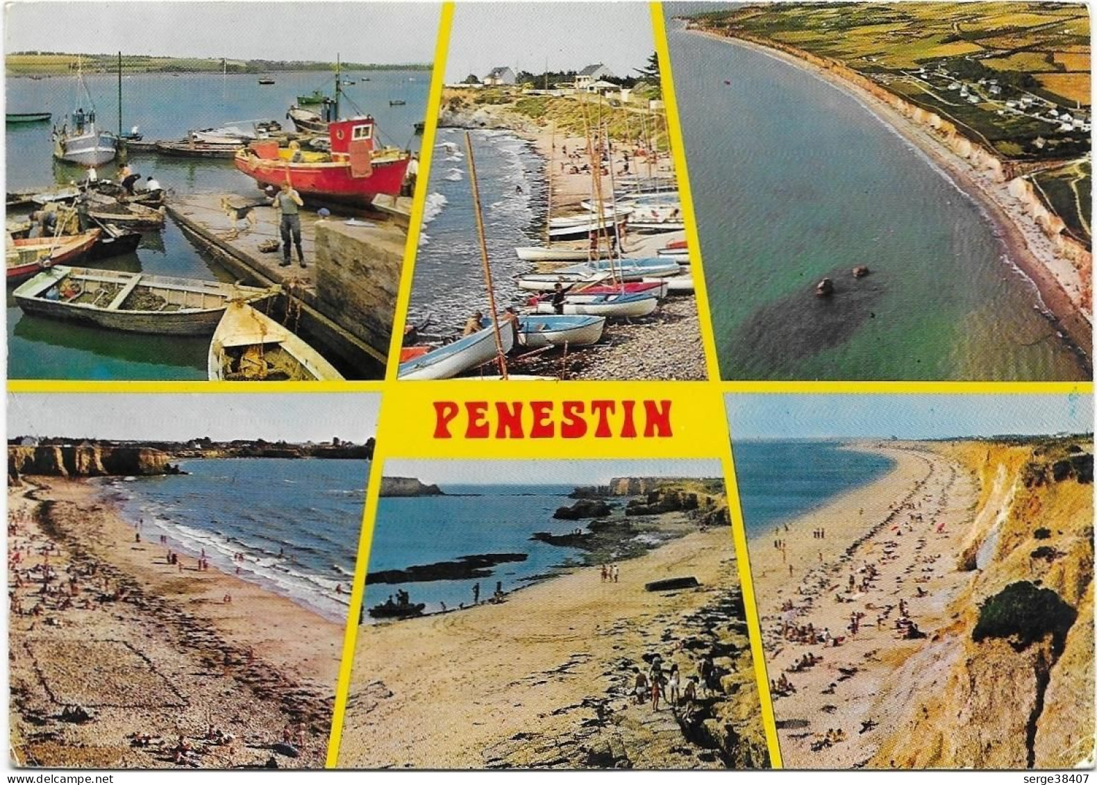Penestin - 1977 - Port De Tréhiguier - Plages De La Poulante Et De La Mine D'Or - Pointe Du Bile  # 4-21/9 - Pénestin