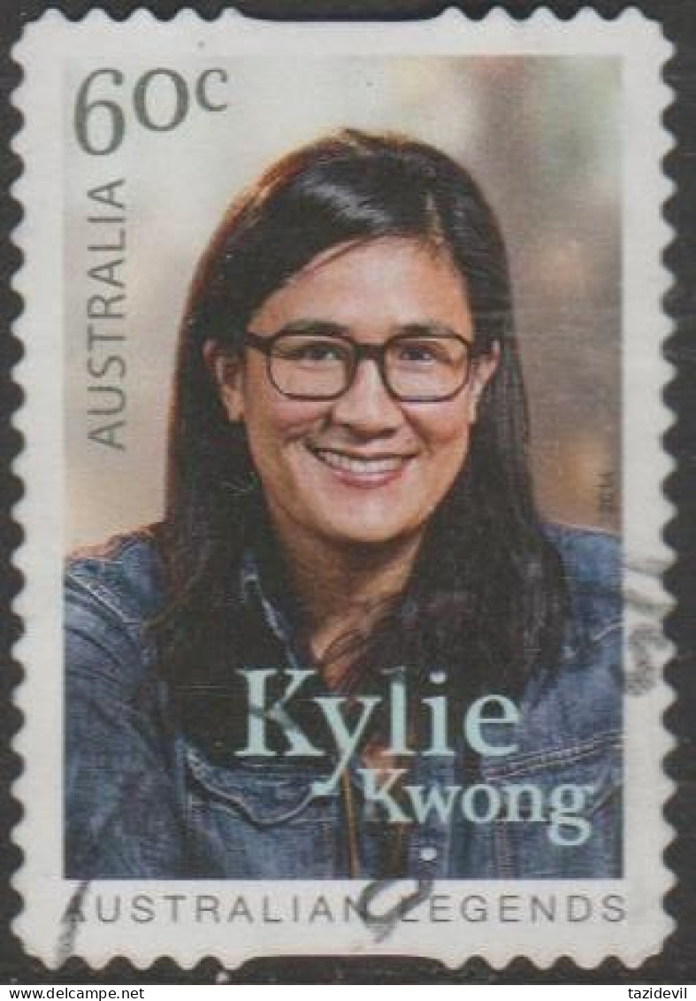 AUSTRALIA - DIE-CUT-USED 2014 60c Legends Of Cooking - Kylie Kwong - Usados